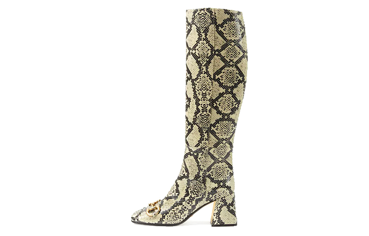 (Women) Gucci Horsebit Tall Boots 'Light Yellow' 643889-19Y00-9719
