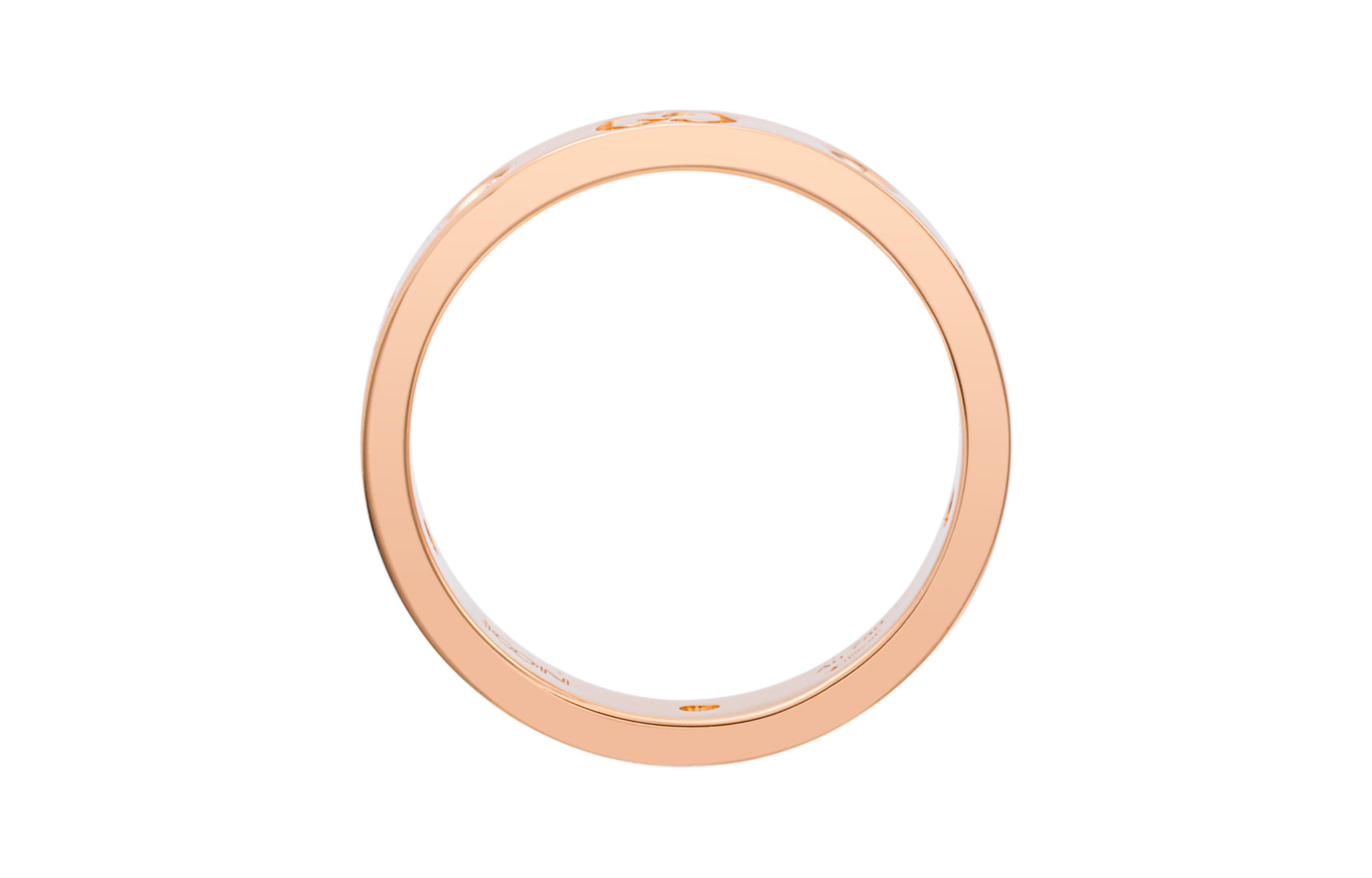 (Women) GUCCI Icon 18K Rose Gold Diamond Ring for Women 152046-J8540-5702 圖 4