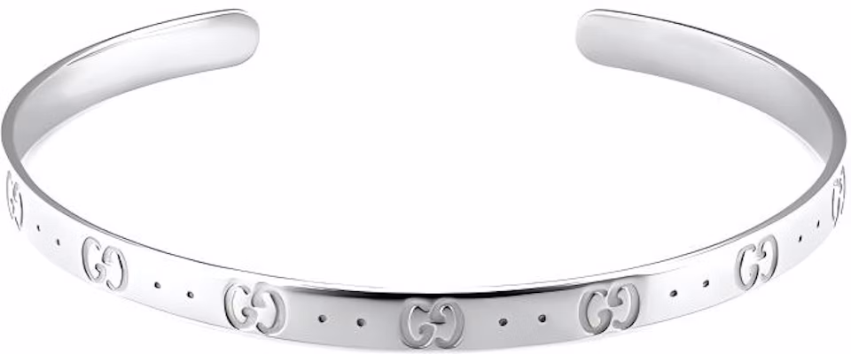 (W) 구찌 아이콘 18K 화이트 골드 팔찌 실버 434524-J8502-9000 Buy (W) 구찌 아이콘 18K 화이트 골드 팔찌 실버 434524-J8502-9000