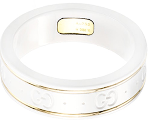 (Women) GUCCI Icon Collection Double G 18k Gold Ring White 325964-J85V5-8062 Shop (Women) GUCCI Icon Collection Double G 18k Gold Ring White 325964-J85V5-8062