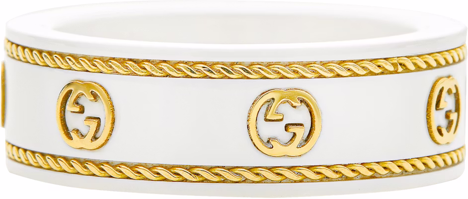 (W) Cincin Emas 18k GUCCI Icon Double G - Putih 606826-J85V5-8062 Buy (W) Cincin Emas 18k GUCCI Icon Double G - Putih 606826-J85V5-8062