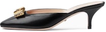 Buy (W) Gucci Interlocking 'Sandal Stiletto Kulit Hitam' 738685-AAB7M-1192