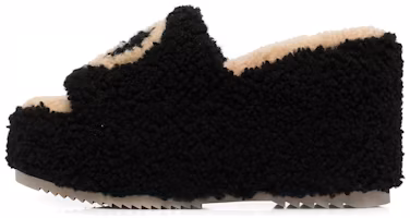 (Women) Gucci Interlocking 'Black Mule Wedge' 673663-D0L00-1046 (Women) Gucci Interlocking 'Black Mule Wedge' 673663-D0L00-1046