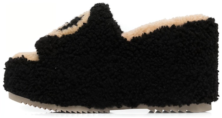(Women) Gucci Interlocking 'Black Mule Wedge' 673663-D0L00-1046 Buy (Women) Gucci Interlocking 'Black Mule Wedge' 673663-D0L00-1046