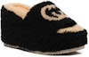 Order (W) Gucci Interlocking 'Black Mule Wedge' Kasut Tumit Tinggi Hitam 673663-D0L00-1046