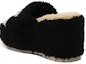 Shop (W) Gucci Interlocking 'Black Mule Wedge' Kasut Tumit Tinggi Hitam 673663-D0L00-1046
