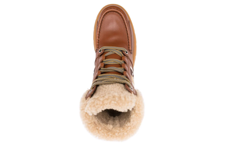 Purchase (W) Bota Gucci Interlocking Marrón de Cordones y Tobillo 670406-DTNH0-2561