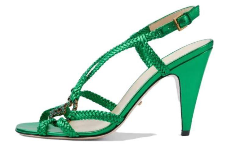 (Women) Gucci Interlocking 'Crystal Double G Green' 739098-B8B00-3804