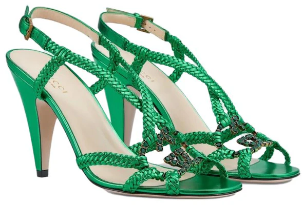 (W) Gucci Interlocking 'Crystal Double G Hijau' 739098-B8B00-3804 Lookbook (W) Gucci Interlocking 'Crystal Double G Hijau' 739098-B8B00-3804