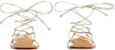 (W) Sandal Rata Gucci Kulit Emas Interlocking 738680-B8B20-8150