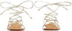 Lookbook (W) Sandal Rata Gucci Kulit Emas Interlocking 738680-B8B20-8150