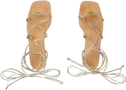 (W) Sandal Datar Kulit Emas Gucci Interlocking 738680-B8B20-8150 Shop (W) Sandal Datar Kulit Emas Gucci Interlocking 738680-B8B20-8150