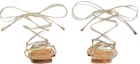 Purchase (W) Sandal Rata Gucci Kulit Emas Interlocking 738680-B8B20-8150