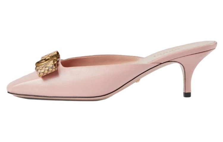 (Women) Gucci Interlocking 'Light Pink Cone-Heeled' 738685-AAB7M-5946