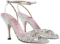 Lookbook (Women) Gucci Interlocking 'Silver Logo Stiletto Sandals' 723417-B8B00-8106