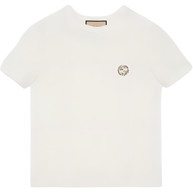 (Women) Gucci Interlocking Crewneck White T-Shirt SS24 748287-XJGDK-9088