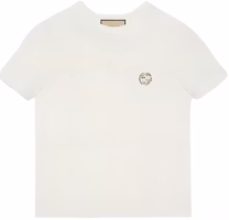 (Women) Gucci Interlocking Crewneck White T-Shirt SS24 748287-XJGDK-9088 (Women) Gucci Interlocking Crewneck White T-Shirt SS24 748287-XJGDK-9088