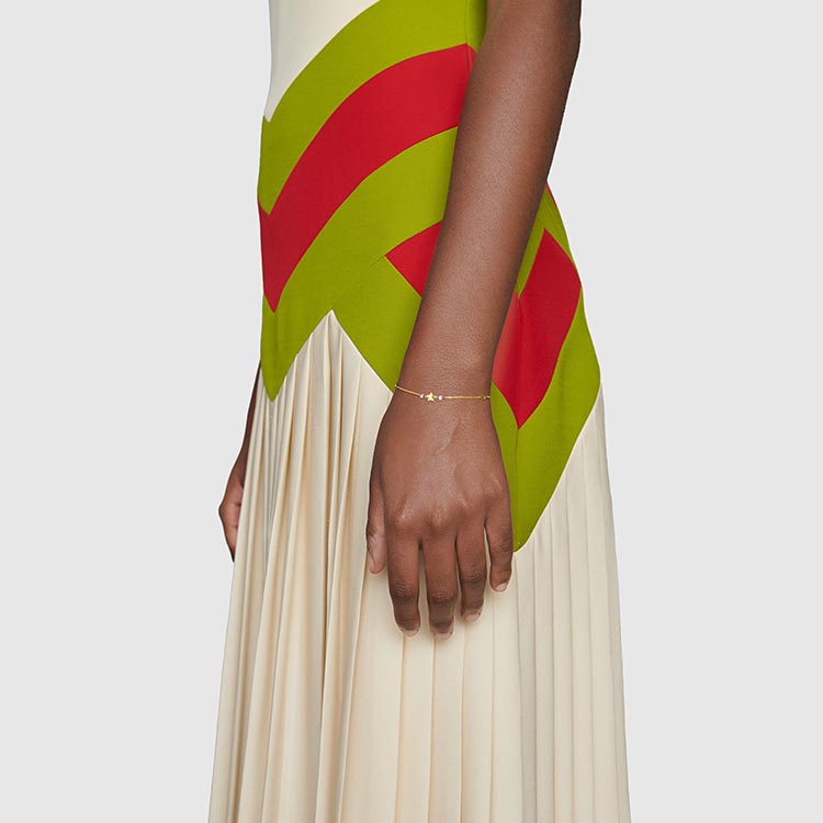 Purchase (W) 구찌 인터로킹 더블 G 18K 골드 여성용 브레이슬릿 679117-J8540-8000