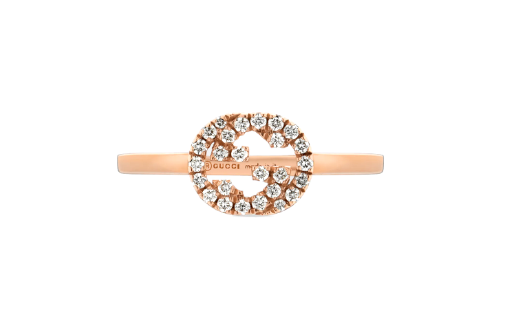(Women) GUCCI Interlocking Double G 18K Rose Gold Ring for Women. 729412J85405702 圖 3