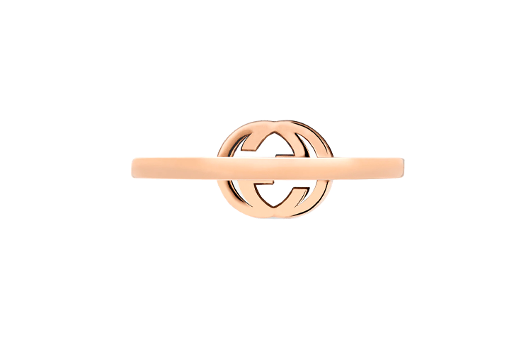 (Women) GUCCI Interlocking Double G 18K Rose Gold Ring for Women. 729412J85405702 圖 4