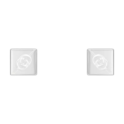 (Women) GUCCI Interlocking Double G 925 Silver Earrings Silver 774033J84008106