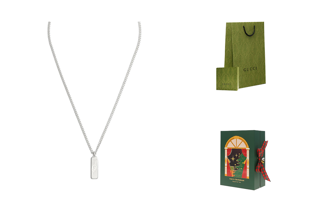 (Women) GUCCI Interlocking Double G 925 Silver Necklace for Women - Silver. 774055J84008106 圖 7