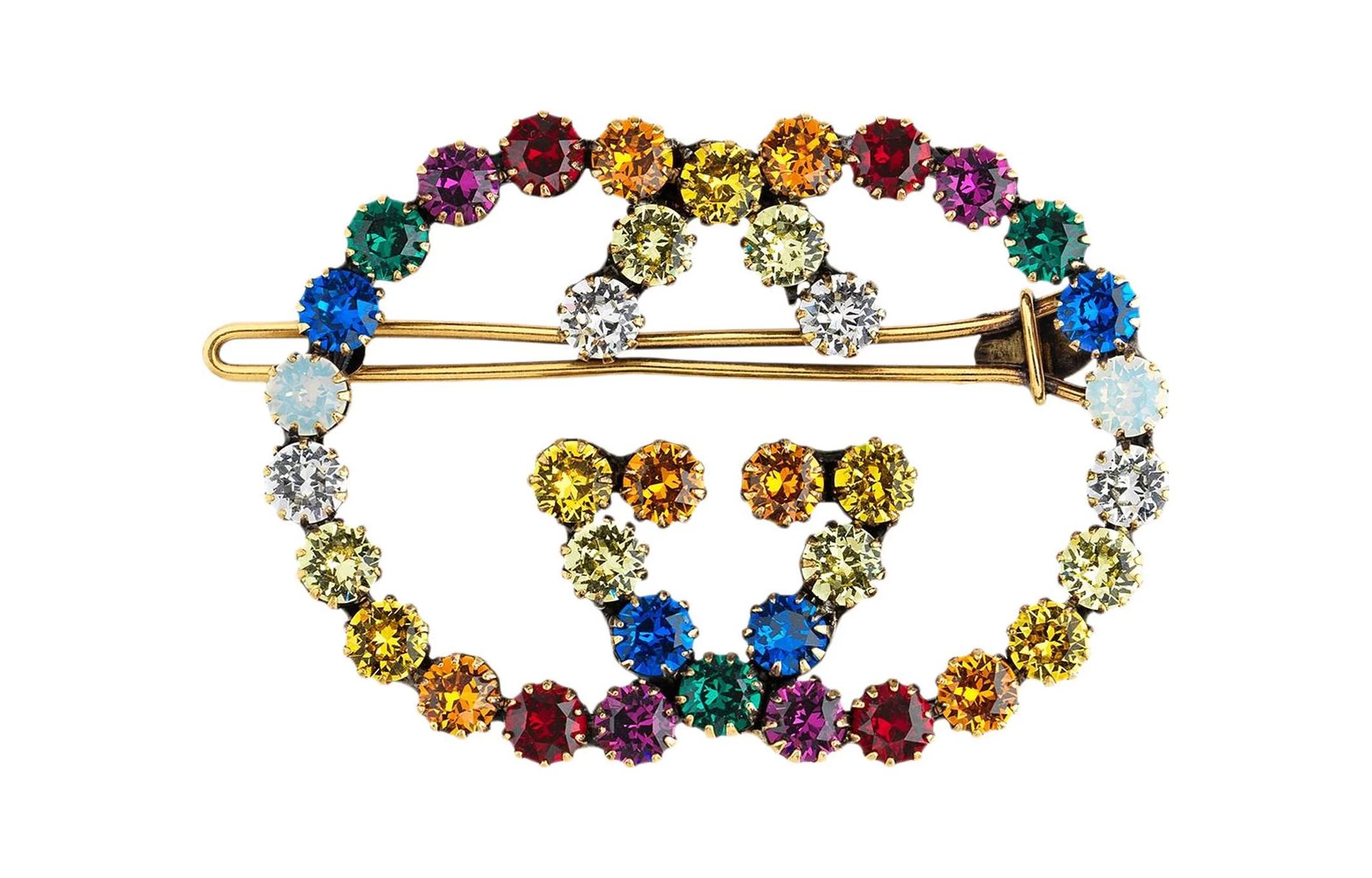 Order (W) GUCCI 双G互扣女士发夹 - 金色款 578873 J1D50 8489