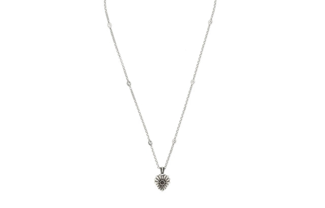 Order (W) GUCCI 925純銀雙G愛心項鍊 女款 728470J8440