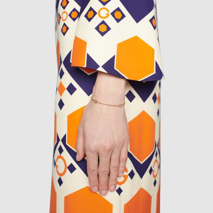 Purchase (W) GUCCI 双G 18K金手链 女士 - 黄金首饰 629904-J8500-8000