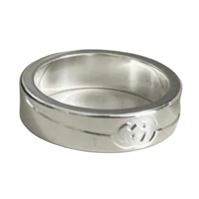 (Women) GUCCI Interlocking G 925 Silver Ring for Women. 774052J84008106