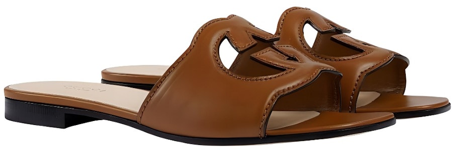 (W) Sandal Gucci Interlocking G Cut-Out 'Cuir' 694451-US000-2535 Lookbook (W) Sandal Gucci Interlocking G Cut-Out 'Cuir' 694451-US000-2535