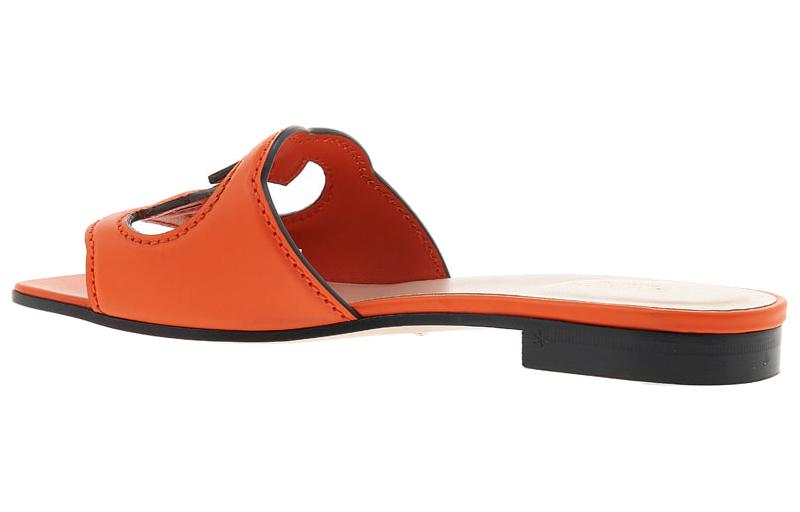 Lookbook (W) Gucci Interlocking G Cut-Out Slide Sandal ''Oranje Leer'' 694451-US000-7519