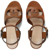 Shop (W) Sandal Gucci Interlocking G Cut Out 'Kulit Cuir' 730022-US000-2535