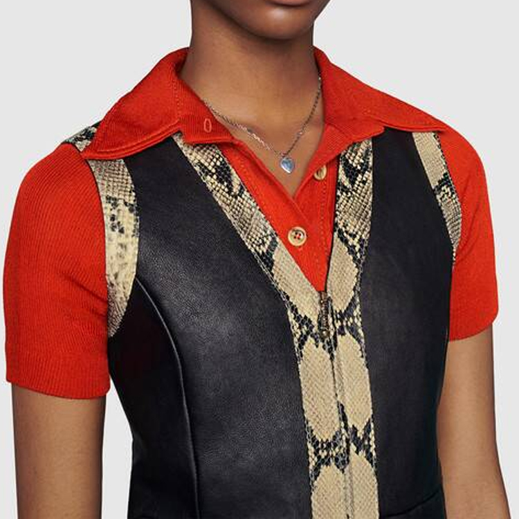 (Women) GUCCI Interlocking G Enamel Heart Necklace 925 Sterling Silver Blue 645545-J89B4-8490 圖 4