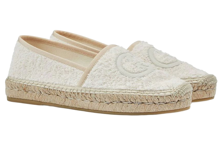 (W) Gucci Interlocking G Espadrille 'White' 圖 3