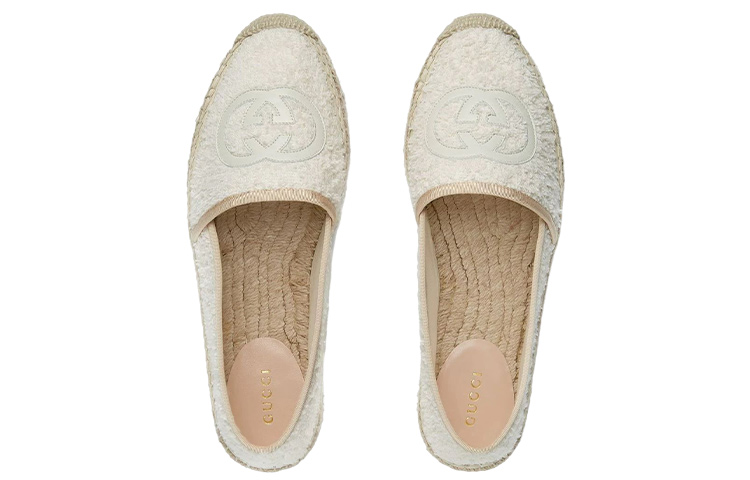(W) Gucci Interlocking G Espadrille 'White' 圖 4
