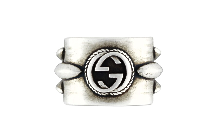 (Women) GUCCI Interlocking G Flower Engraved 925 Silver Ring for Women - Silver 752454-J8749-8183 圖 4
