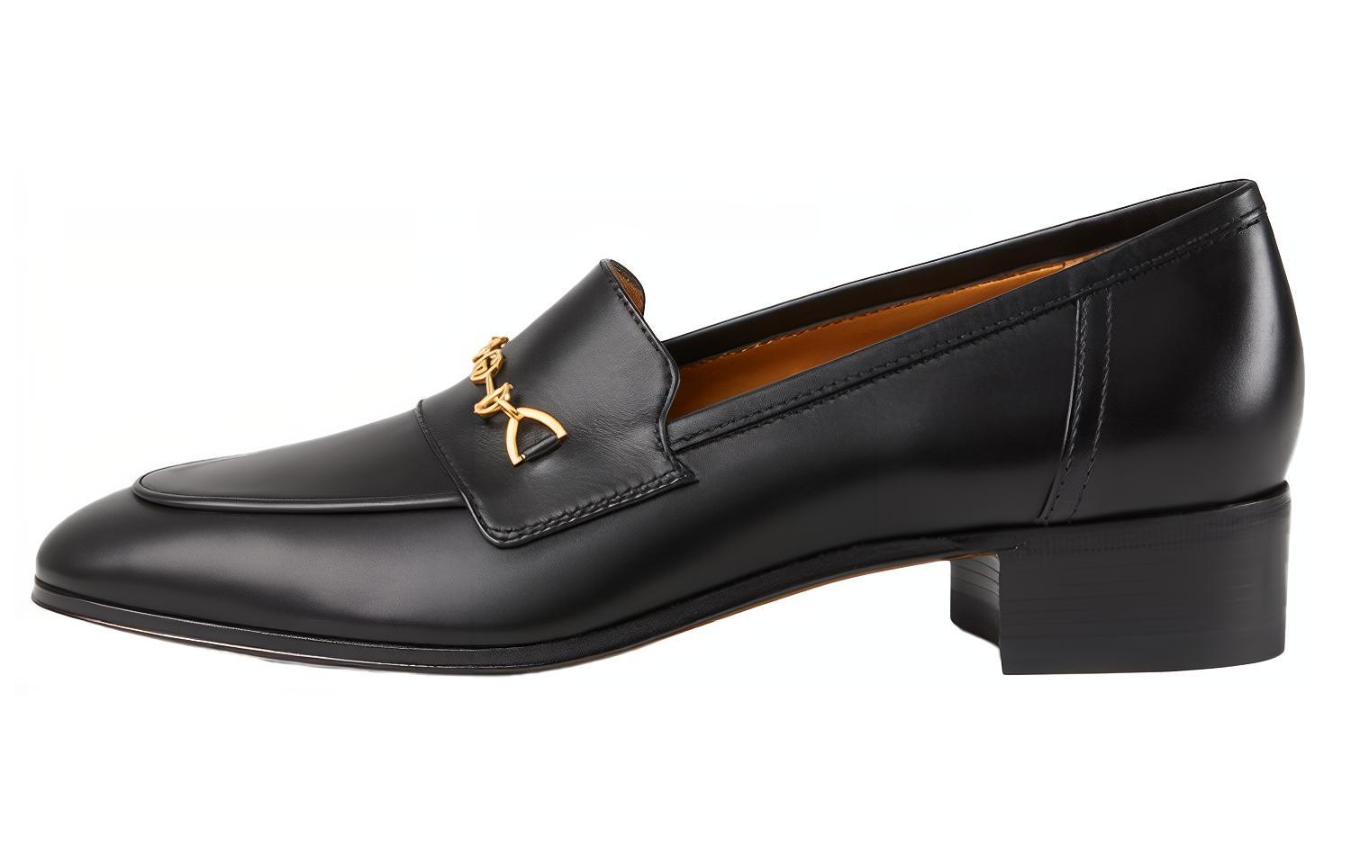 Buy (W) Gucci Interlocking G Horsebit Loafer Kulit Hitam 658268-1W600-1000