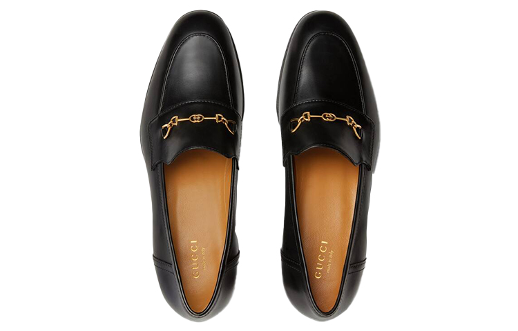 Lookbook (W) Gucci Interlocking G Horsebit Loafer Kulit Hitam 658268-1W600-1000