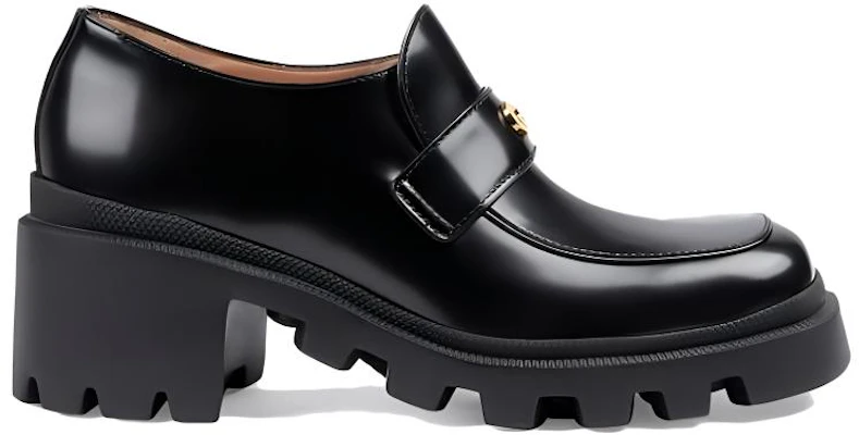 GUCCI古馳 圓頭厚底 樂福鞋 7.5cm 女款 黑色 Order GUCCI古馳 圓頭厚底 樂福鞋 7.5cm 女款 黑色