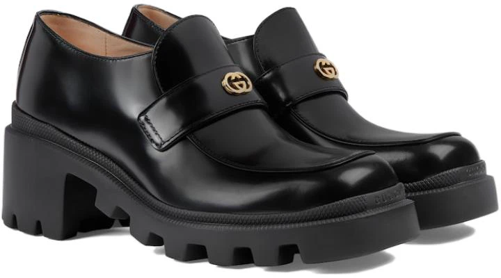 GUCCI古馳 圓頭厚底 樂福鞋 7.5cm 女款 黑色 Shop GUCCI古馳 圓頭厚底 樂福鞋 7.5cm 女款 黑色