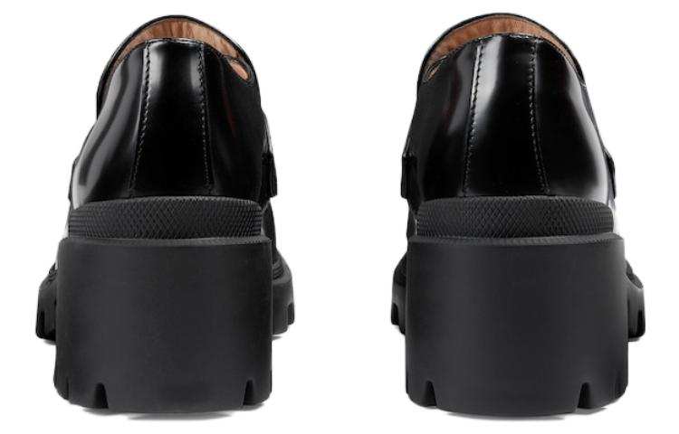(W) Gucci Interlocking G Loafers 'All Black' 圖 5