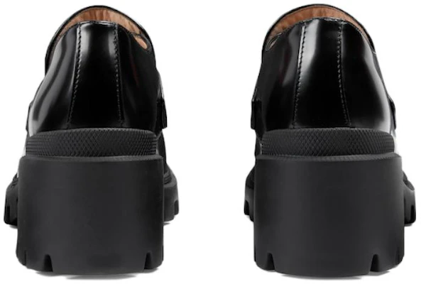GUCCI古馳 圓頭厚底 樂福鞋 7.5cm 女款 黑色 Purchase GUCCI古馳 圓頭厚底 樂福鞋 7.5cm 女款 黑色