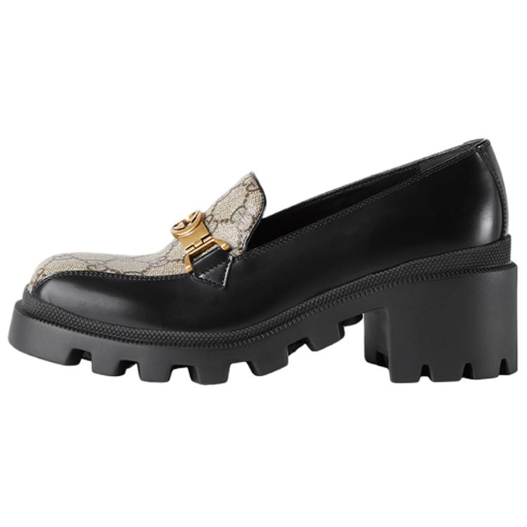 (Women) Gucci Interlocking G loafers 'Black' 670417-DKSM0-1063