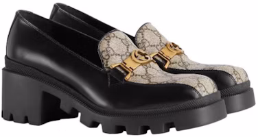 Lookbook (W) Loafers Gucci Interlocking G 'Hitam' 670417-DKSM0-1063