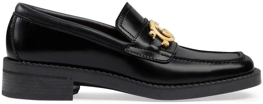 (W) Mocassini Gucci Interlocking G in Pelle Nera 701791-10R60-1000 Order (W) Mocassini Gucci Interlocking G in Pelle Nera 701791-10R60-1000