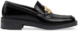 Order (W) Gucci Interlocking G Loafers Kulit Hitam 701791-10R60-1000