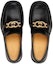 Shop (W) Gucci Interlocking G Loafers Kulit Hitam 701791-10R60-1000