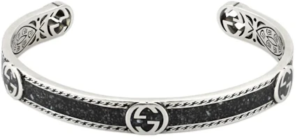 Lookbook (W) GUCCI 女士 925 純銀手鏈 經典雙G圖案設計 YBA645570003
