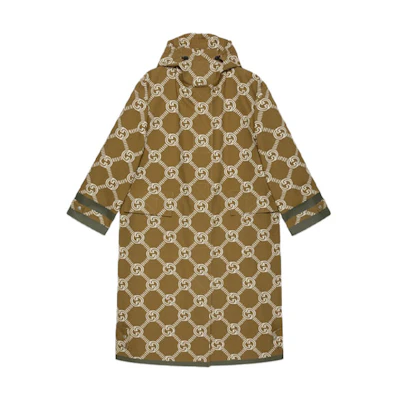 (Women) Gucci Interlocking G Print Hooded Coat Brown 100 Series Special Edition 676415-ZAIBC-2255